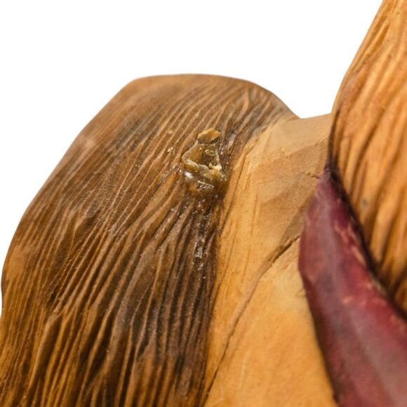 Carved Sculpture Of Two Faces  Viking  Native American Signed Art Handmade - Picture 16 of 16